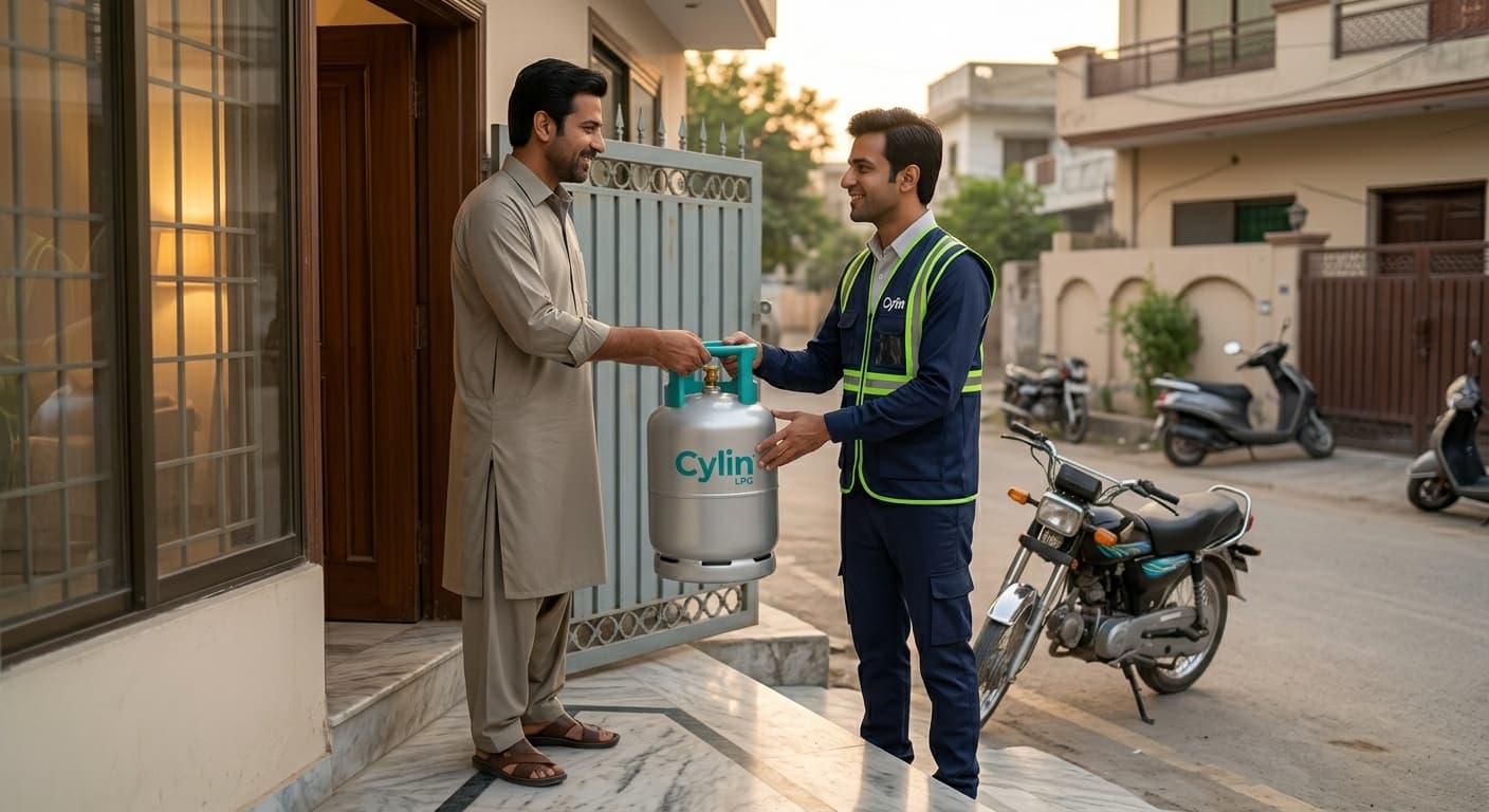 The solution — a sealed cylinder delivered at the door