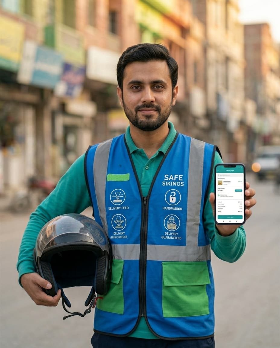 A vetted Cylin delivery driver portrait