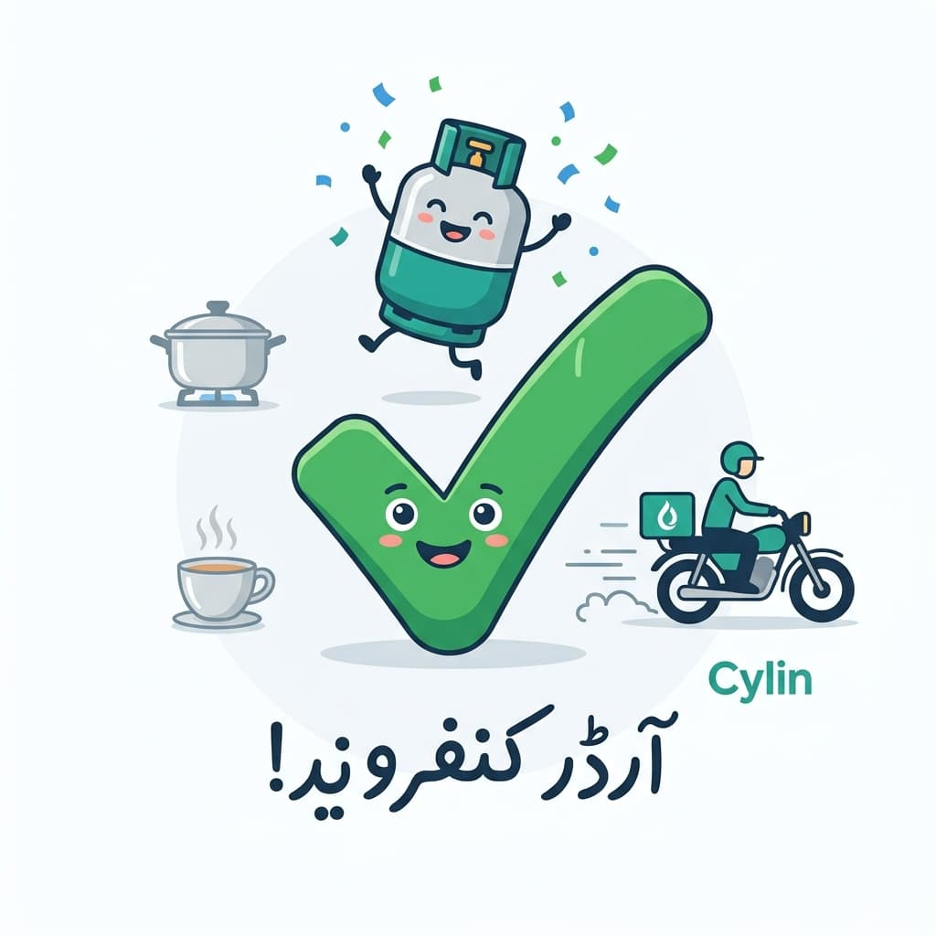 An order-confirmed success illustration